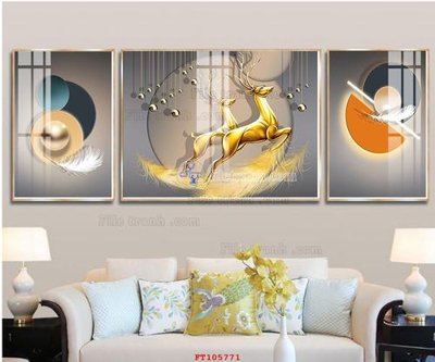 File gốc File tranh hiện đại pha lê gương FT105771 (bản quyền) cho in ấn