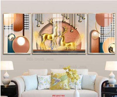 Ảnh gốc File tranh hiện đại pha lê gương FT105790 (độ nét cao) in tráng gương