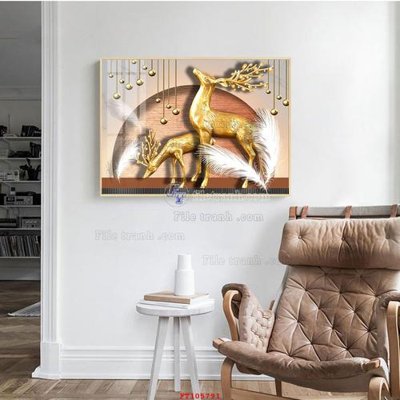 File gốc File tranh hiện đại pha lê gương FT105791 (dành cho trang trí nội thất)