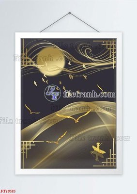 File PSD File tranh bộ hiện đại FT757585 (gốc) cho designer