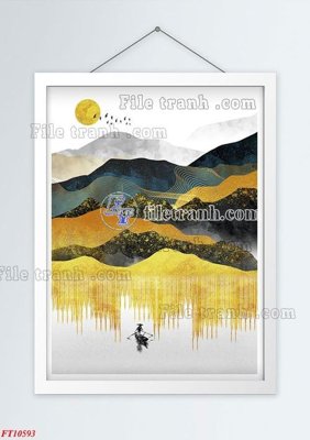 File tranh File tranh bộ hiện đại FT829593 (bản gốc) treo phòng ăn