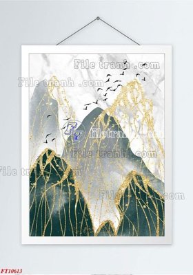 Tải file File tranh bộ hiện đại FT1009613 (gốc) chủ đề phong thủy