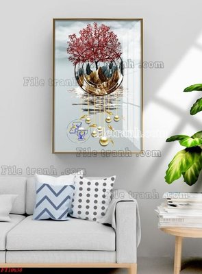 Chi tiết file gốc File tranh bộ hiện đại FT1162630 (cho in tráng gương)