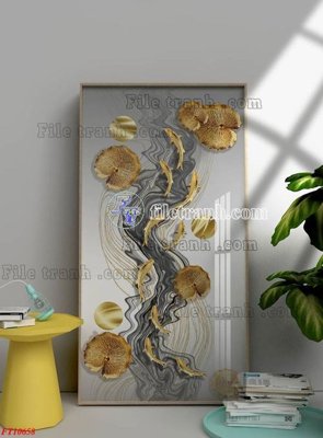 Ảnh gốc file in lụa File tranh bộ hiện đại FT1414658 chi tiết