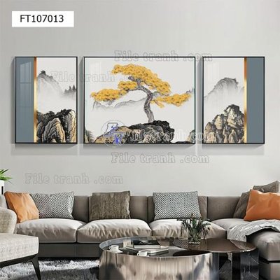 File gốc File tranh hiện đại pha lê gương FT107013 (in tráng gương) sang trọng