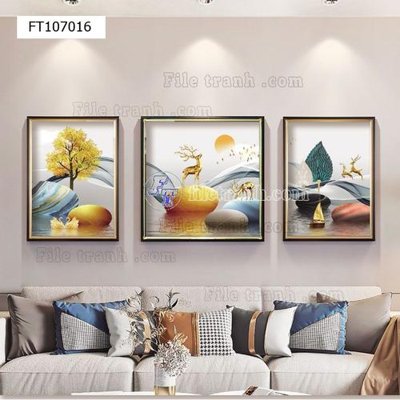 File tranh File tranh hiện đại pha lê gương FT107016 (gốc) in backlit film