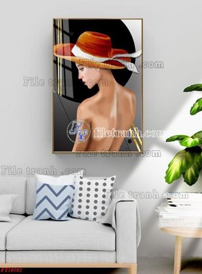 Download file gốc File tranh bộ hiện đại FT1810702 (in mica) 3D