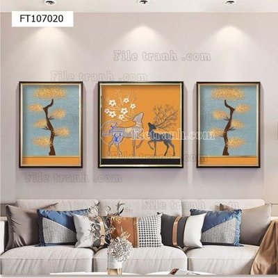 File PSD in ấn File tranh hiện đại pha lê gương FT107020 (chất lượng cao)