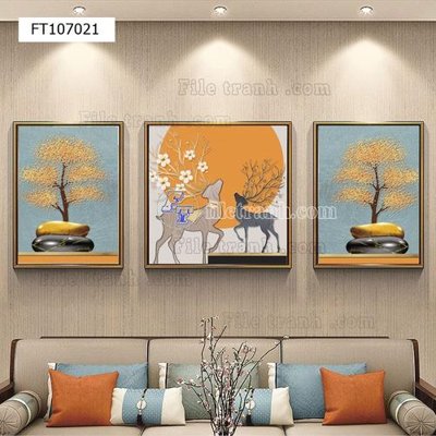 File gốc File tranh hiện đại pha lê gương FT107021 (ảnh chi tiết) để in ấn