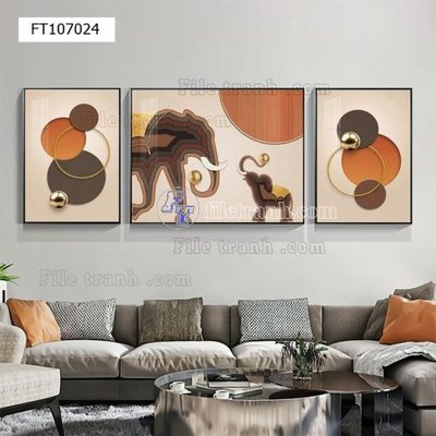 File ảnh File tranh hiện đại pha lê gương FT107024 (gốc) cho trang trí nội thất