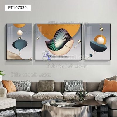 File gốc File tranh hiện đại pha lê gương FT107032 (phong cách) cổ điển