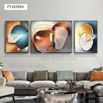 File gốc File tranh hiện đại pha lê gương FT107054 (trang trí) cho phòng khách