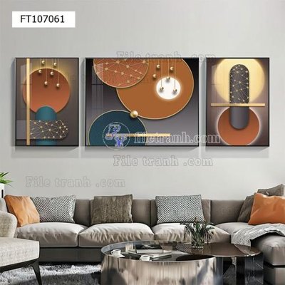 File tranh File tranh hiện đại pha lê gương FT107061 (gốc) chủ đề trừu tượng