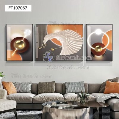 File in trần File tranh hiện đại pha lê gương FT107067 (file gốc) phong thủy