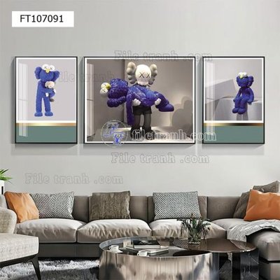 File tranh in tráng gương File tranh hiện đại pha lê gương FT107091 (siêu nét)