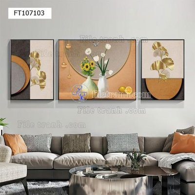 File ảnh File tranh hiện đại pha lê gương FT107103 (gốc) trang trí khách sạn