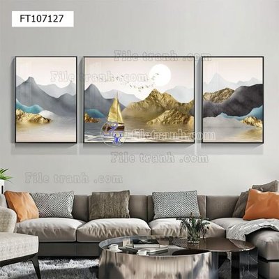 Tải xuống file tranh gốc File tranh hiện đại pha lê gương FT107127 (PSD/TIFF)