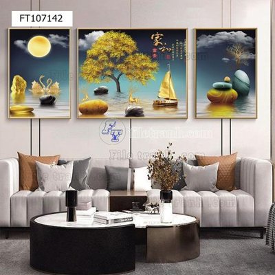 File gốc in ấn File tranh hiện đại pha lê gương FT107142 (sẵn sàng tải về)