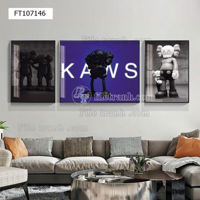 File tranh File tranh hiện đại pha lê gương FT107146 (bản gốc) treo tường