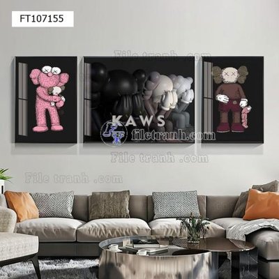 File gốc in tráng gương File tranh hiện đại pha lê gương FT107155 chi tiết