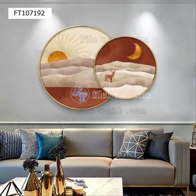 File gốc File tranh hiện đại pha lê gương FT107192 (ảnh chi tiết) để in trần