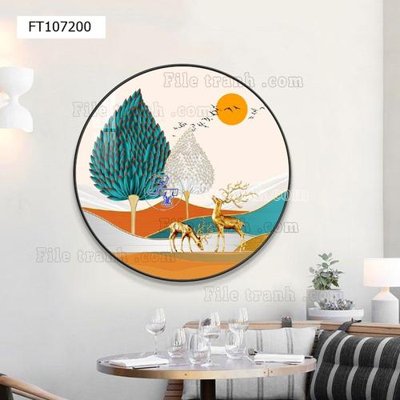 File gốc File tranh hiện đại pha lê gương FT107200 (thiết kế) độc quyền