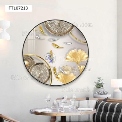 File ảnh File tranh hiện đại pha lê gương FT107213 (gốc) in PP, decal