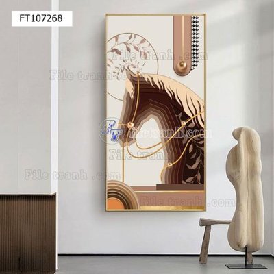 File ảnh File tranh hiện đại pha lê gương FT107268 (gốc) in PP, decal