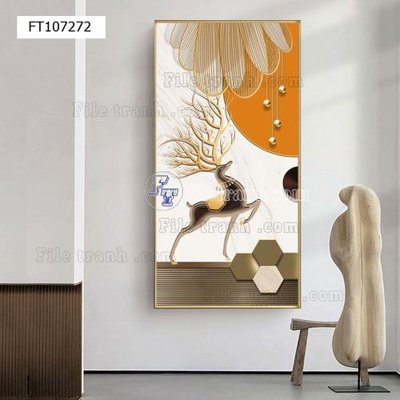 Tải file File tranh hiện đại pha lê gương FT107272 (PSD) cho in ấn quảng cáo