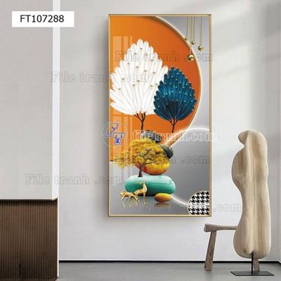 File ảnh File tranh hiện đại pha lê gương FT107288 (gốc) in poster