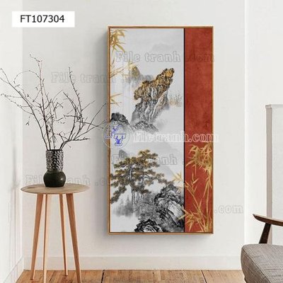 File gốc File tranh hiện đại pha lê gương FT107304 (cho in UV) siêu nét