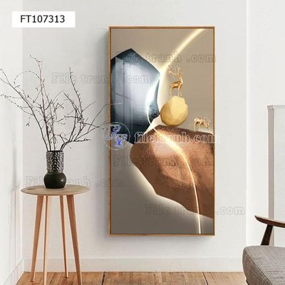 File gốc File tranh hiện đại pha lê gương FT107313 (in ấn) màu sắc trung thực