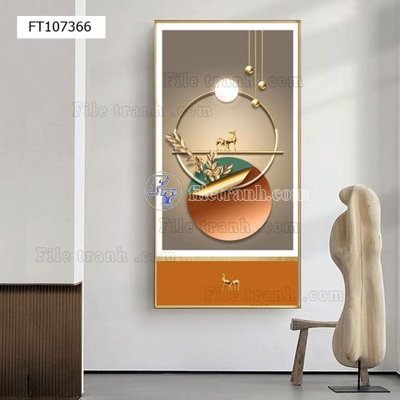 File tranh gốc File tranh hiện đại pha lê gương FT107366 (sắc nét từng chi tiết)