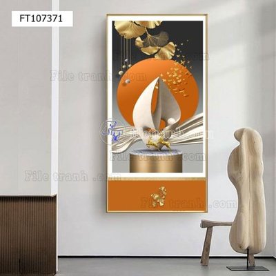 File PSD in ấn File tranh hiện đại pha lê gương FT107371 (chất lượng cao)