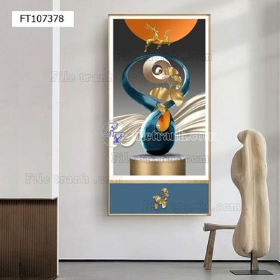 Tải file File tranh hiện đại pha lê gương FT107378 (gốc) làm tranh trang trí