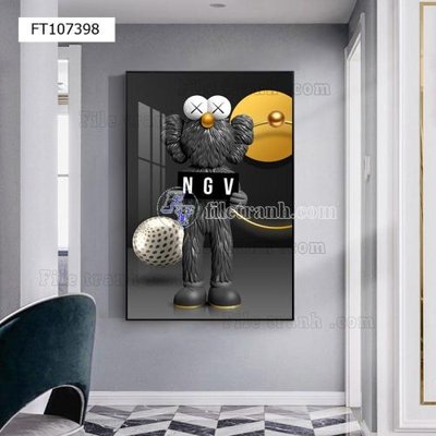 File in lụa File tranh hiện đại pha lê gương FT107398 (chất lượng cao) File tranh hiện đại pha lê gương FT107398