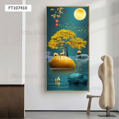 Tải file File tranh hiện đại pha lê gương FT107410 (gốc) làm file tranh quảng cáo