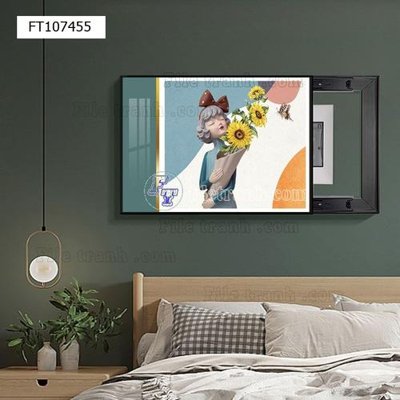 File in trần File tranh hiện đại pha lê gương FT107455 (bản gốc) 5D