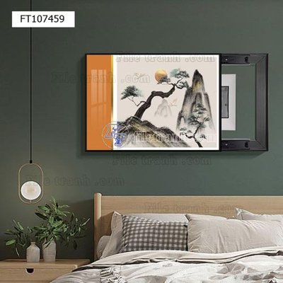 File tranh File tranh hiện đại pha lê gương FT107459 (gốc) chủ đề thành phố