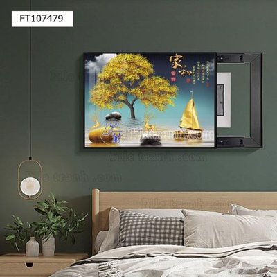 File gốc File tranh hiện đại pha lê gương FT107479 (in tráng gương) sang trọng