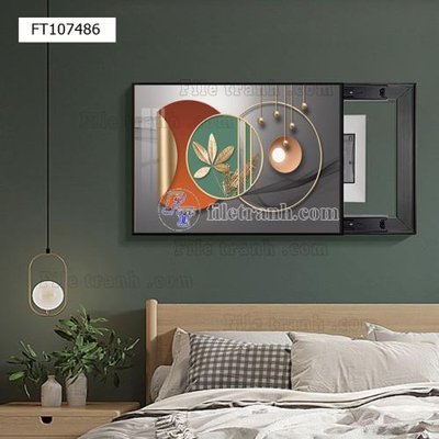 File tranh trang trí File tranh hiện đại pha lê gương FT107486 (file gốc)