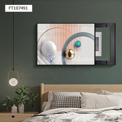 Tải file File tranh hiện đại pha lê gương FT107491 (gốc) chủ đề phong thủy