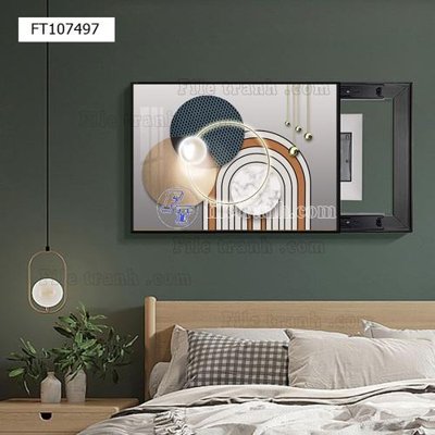 File gốc File tranh hiện đại pha lê gương FT107497 (bản quyền) cho in ấn