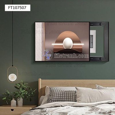 File tranh File tranh hiện đại pha lê gương FT107507 (gốc) chủ đề tĩnh vật
