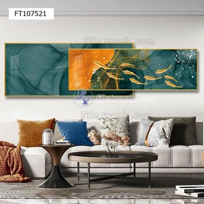 File tranh File tranh hiện đại pha lê gương FT107521 (bản gốc) in lụa 5D