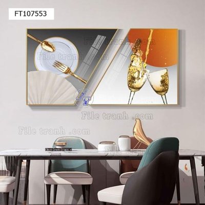 File tranh gốc File tranh hiện đại pha lê gương FT107553 (bản quyền) file PSD