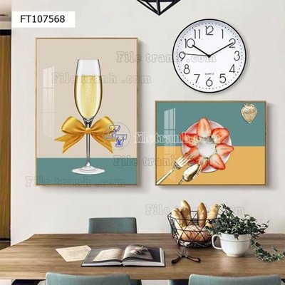 File gốc File tranh hiện đại pha lê gương FT107568 (cho in UV) siêu nét