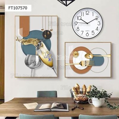 File tranh File tranh hiện đại pha lê gương FT107570 (ảnh gốc) in trần nhà