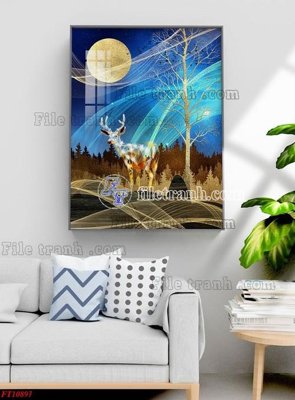 File gốc File tranh bộ hiện đại FT3565897 (in lụa) trang trí tường