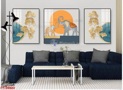 File in mica File tranh hiện đại pha lê gương FT109023 (bản gốc) sắc sảo